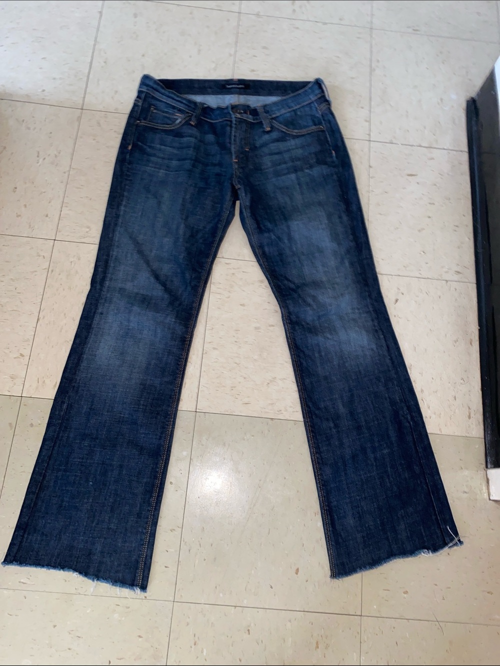 James Jeans graphite raw hem  Sz 28 Jeans